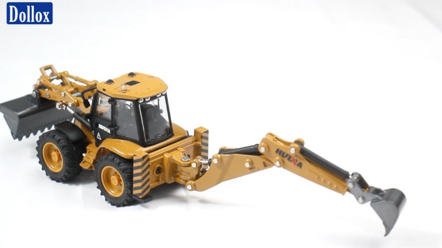 Amazon.com: Dollox Die-cast Excavator Backhoe Front Loader Truck 1